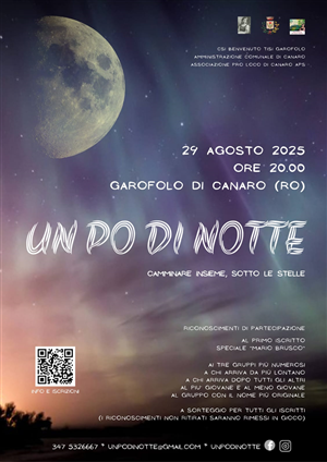 Un Po di Notte  -  camminare insieme, sotto le stelle